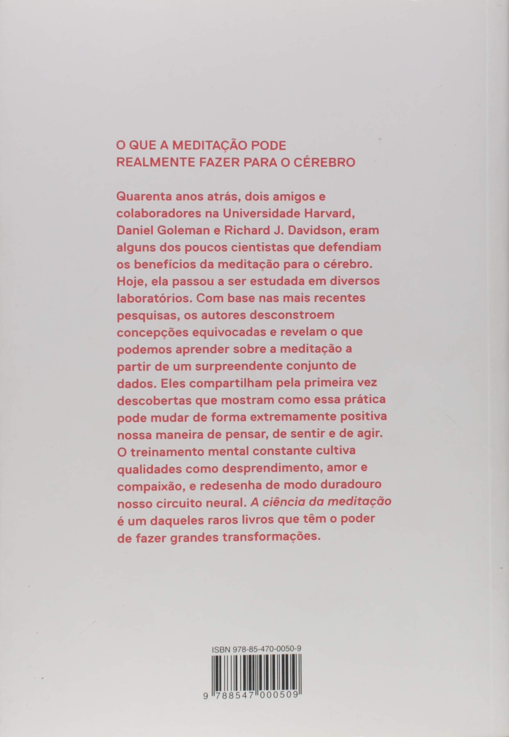 Livro 'A ciência da meditação' Como transformar o cérebro, a mente e o corpo' por Daniel Goleman