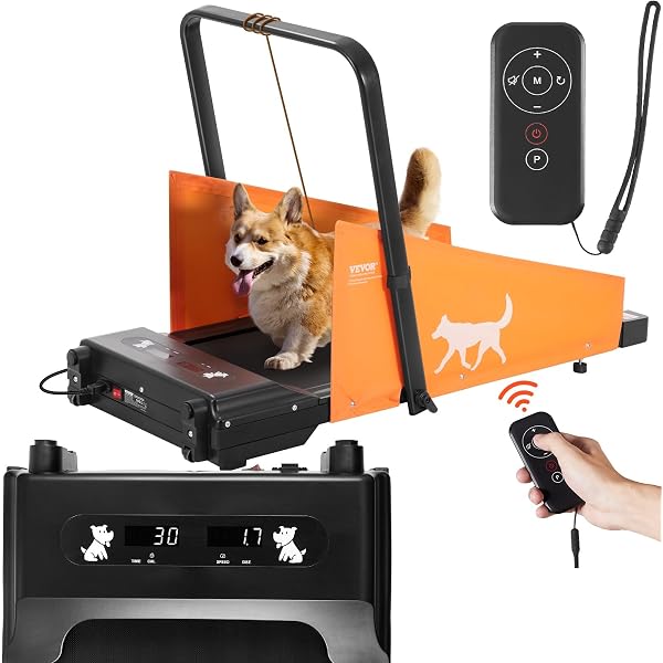 Quiet Smart Dog Treadmill For Small & Medium Breeds - Foldable 2-in-1 Design With Remote