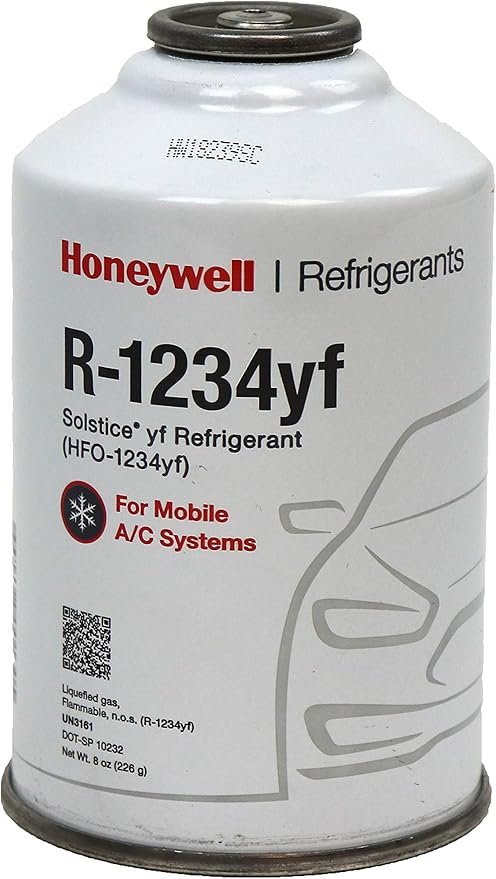 Honeywell 2 CANS HFO-1234yf Refrigerant 8 oz & 1 Top Can Tap: Amazon.co ...