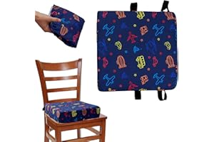 LYDODOKA Booster Seat for Eating Toddler, Washable Polyester Kid Booster Seat Cushion with Adjustable Safety Buckle & Fasteni