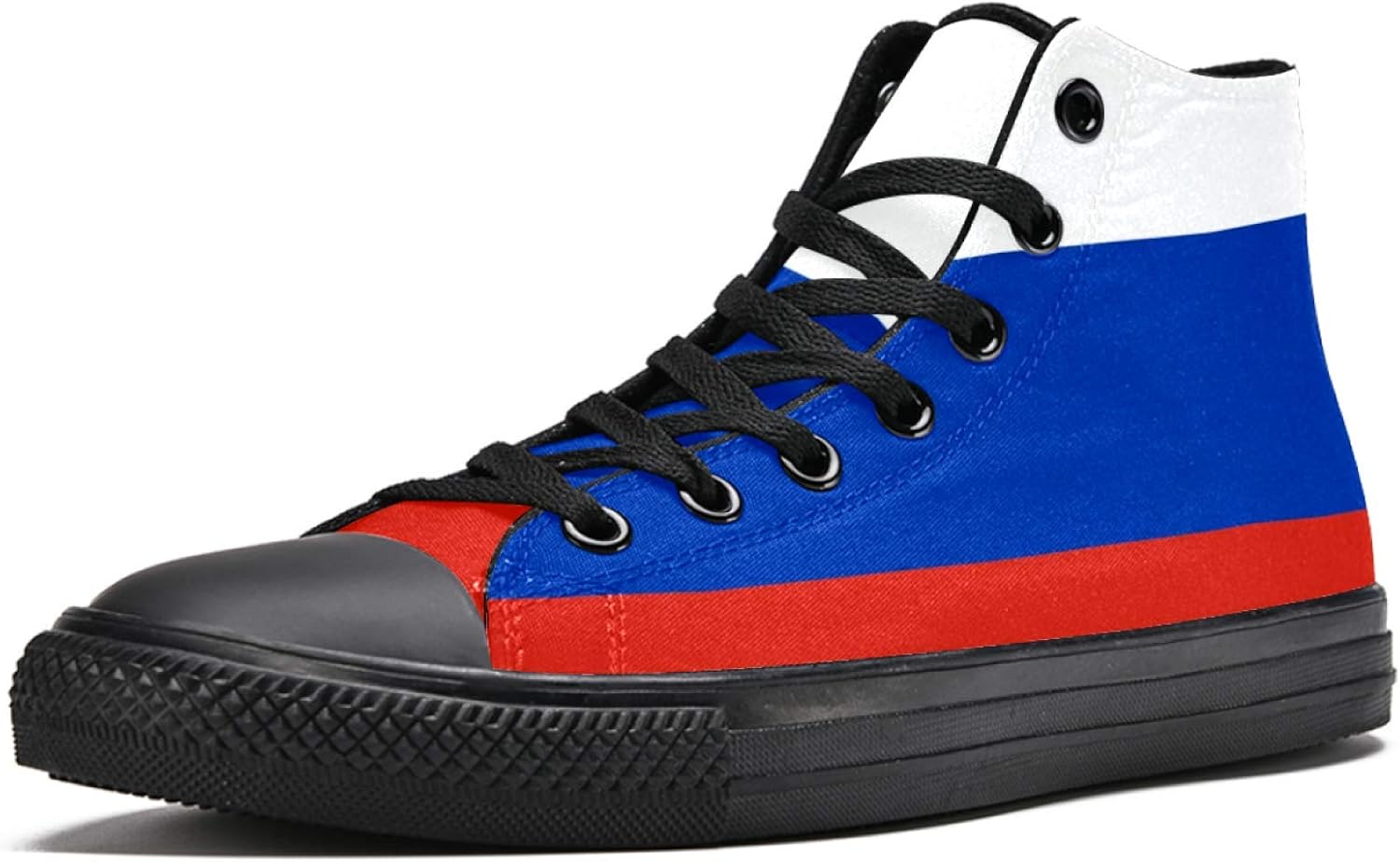 LORVIES Flag of Russia Mens Canvas High Top Sneakers Sports Shoes