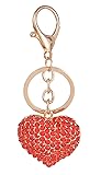 Giftale Women's Heart Keychain,Alloy Bag Charm with