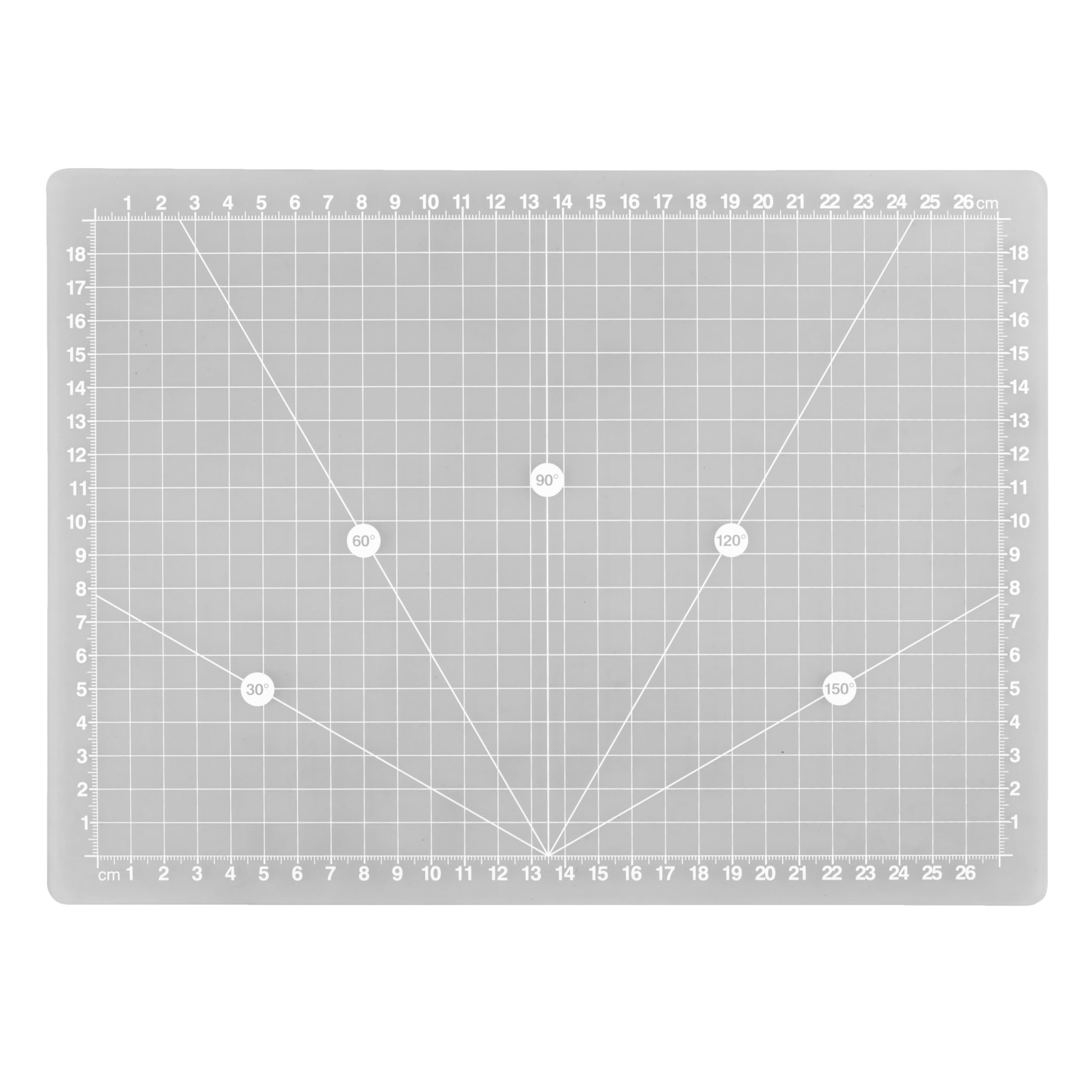 PURElite A4 Translucent Self-Healing Craft Cutting Mat 30 x 22cm, Light Box Compatible, cm Grid with Angle Markings, 3mm Thick Hobby Board for Sewing Quilting Fabric Model Making