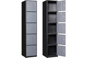 SISESOL Metal Locker For Employees,Storage Cabinet With Doors And Shelves Garage Storage Cabinet Office Locking Storage Cabinet 71" Steel Storage Cabinet Locker Organizer For Home Gym Office School Garage