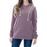 Smallshow Women's Fleece Maternity Nursing Sweatshirt Hoodie Kangaroo Pocket