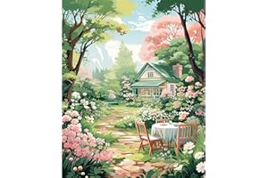 ARTTOPLUS Landscape Paint by Numbers Kit for Adults Canvas-Scenery Adult Paint by Numbers for Adults,Flower by Numbers Kits for Adults for Gift Home Wall Decor(16x20inch)