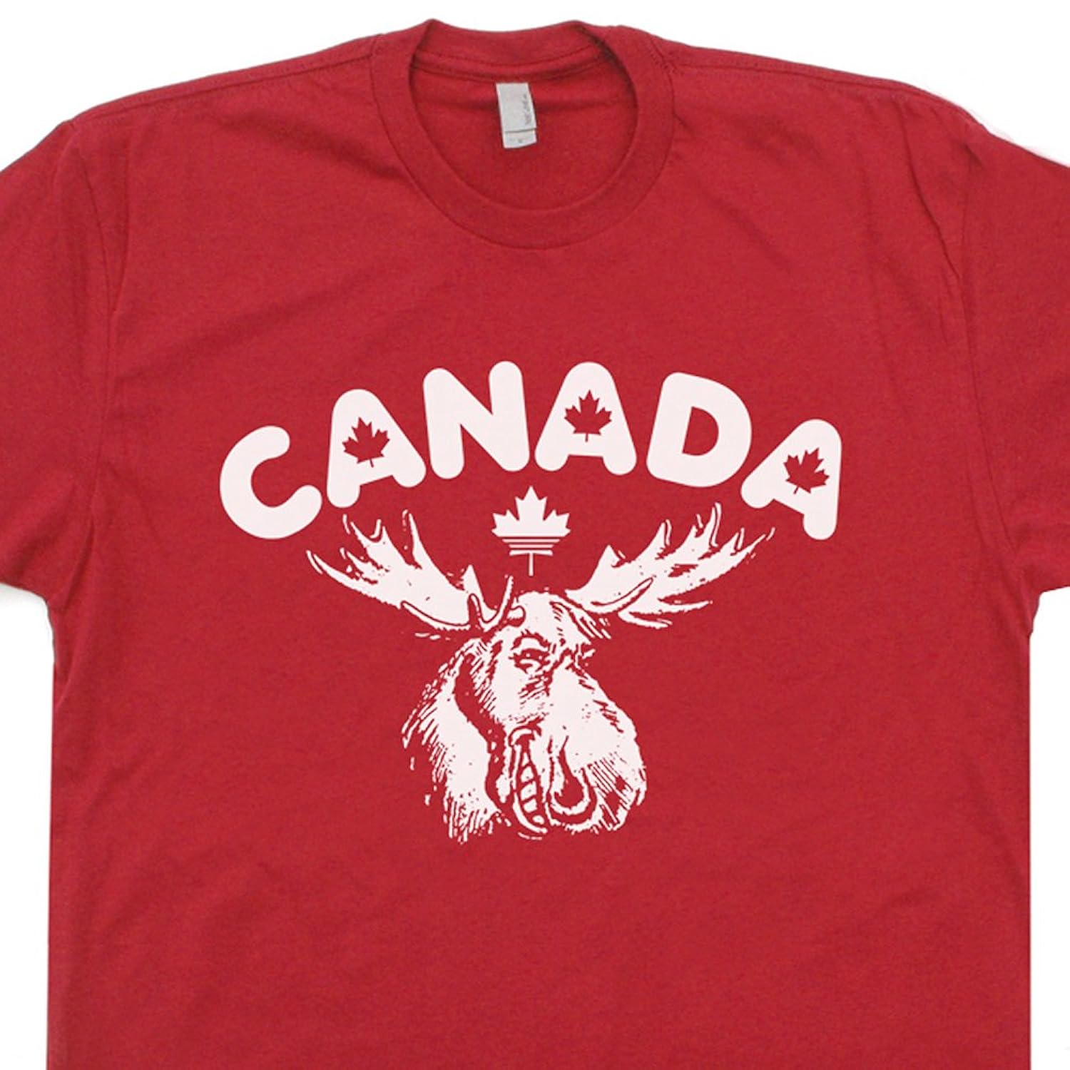Canada Moose T Shirt Retro Maple Leafs Tee Bullwinkle Toronto Vancouver