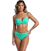 La Blanca Women's Island Goddess Over The Shoulder Wrap Bikini Swimsuit Top