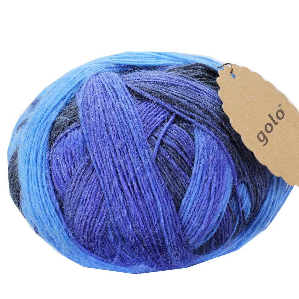 golo Wool Yarn for Weaving Wool Yarn for Hand Knitting Cashmere Yarn for Weaving Multi-Color Ball โ image 1