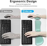 ZIBLY Wrist Rest Keyboard and Mouse Set Non-Slip Ergonomic Comfort view 3