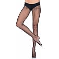 Leg Avenue Women's Professional Fishnet Tights, Black, A/B