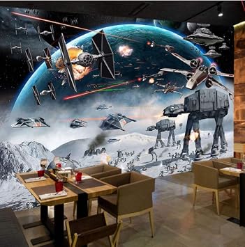 Amazon Com Wxmztt Custom 3d Photo Wallpaper Cartoon Star Wars Children Room Bedroom Wall Painting Living Room Wall Mural Wallpaper For Kids Room Home Improvement