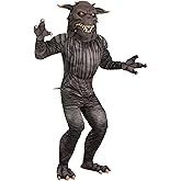 Adult Terror Dog Ghostbusters Costume, Unisex Guardian Demon Jumpsuit, Complete Outfit Bodysuit with Mask and Gloves
