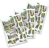 Katy Sue Country Garden 3D Die-Cut Decoupage Sheets - 12 Floral Designs view 4