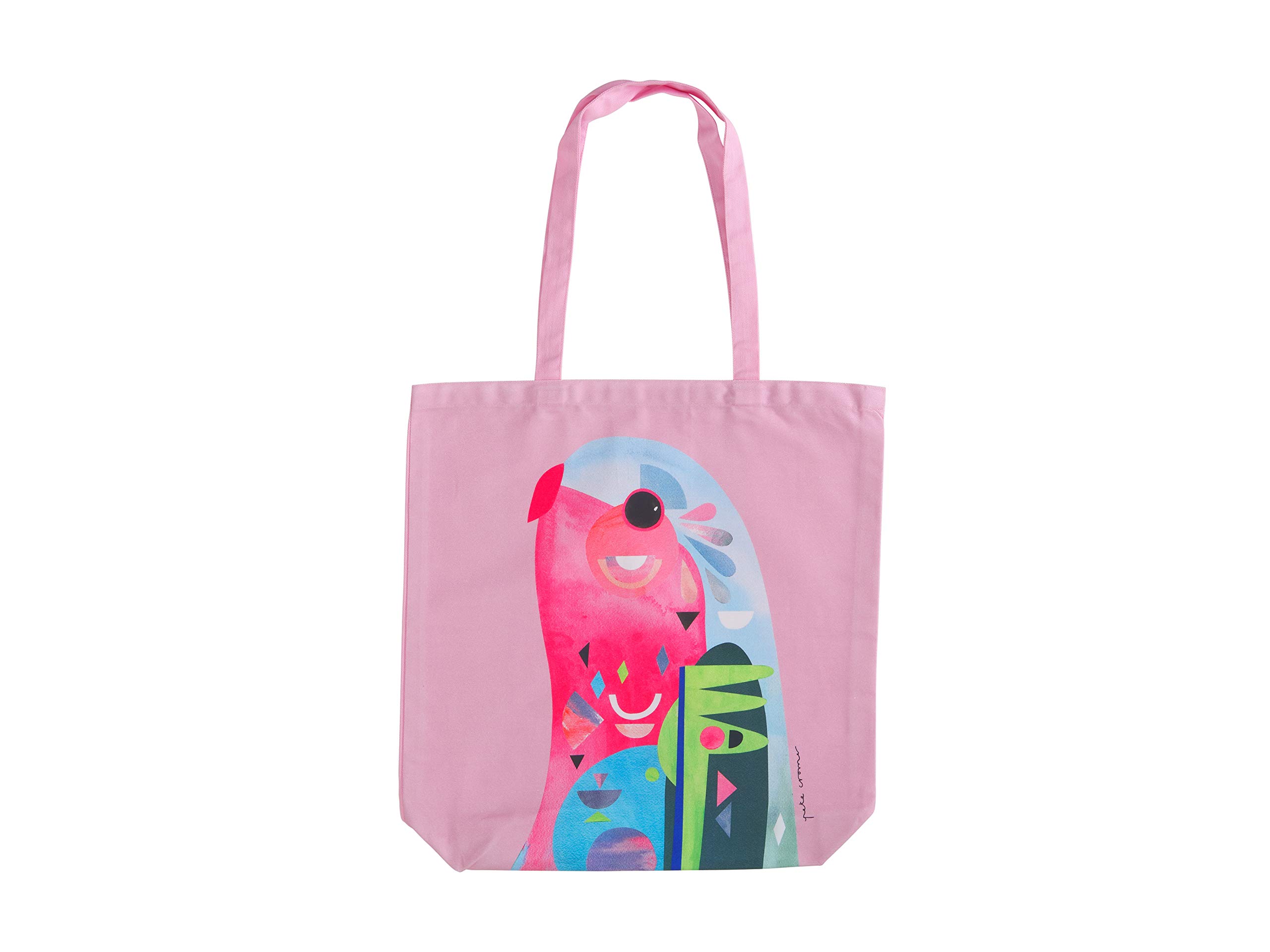 Maxwell & Williams Pete Cromer Large Tote Bag, Parrot Print, 1% Cotton, 42 x 41 cm