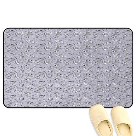 Amazon Com Tea Party Office Chair Mat Cups And Pot Of