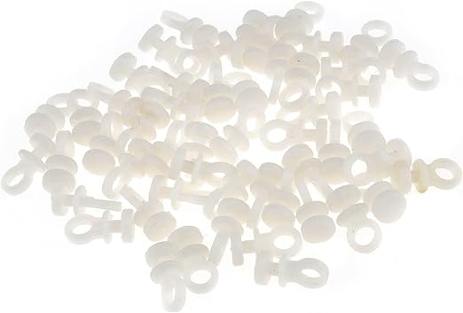 Amazon Com Micro Trader 50pcs White Curtain Hooks Plastic Nylon