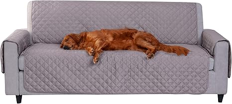 furhaven funda para muebles de mascotas reversible resistente al agua para muebles de salon protector de cama para perros y gatos gris y niebla