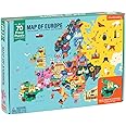 Mudpuppy Map Of Europe – 70 Piece Geography Puzzle with Country-Shaped Pieces and Iconic Landscapes Cultural Items And More
