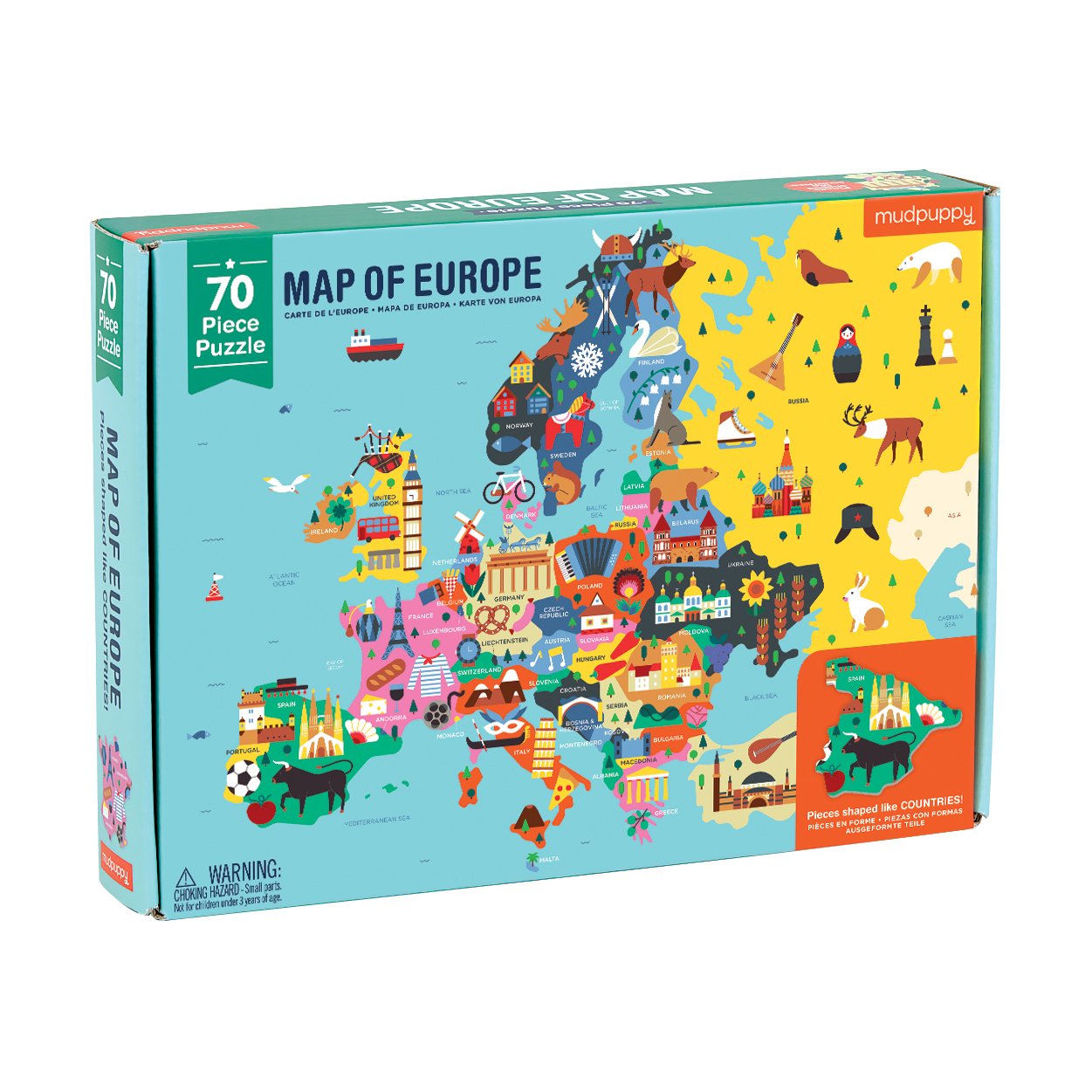Bertoy 355194 Geography Puzzle, Europe, 70 Pieces, 9780735351943
