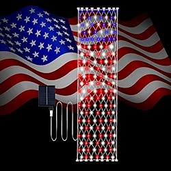 Leisure world 160 LED Solar American Flag Lights