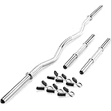 Marcy Standard Size Curl Bar and Dumbbell Handle Set with 6 Spring Collars SDC-10.1