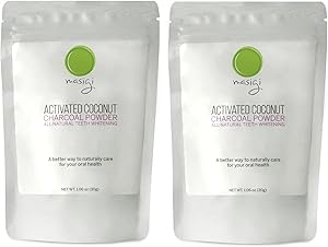 Masigi Activated Charcoal Powder Bundle: 100% Pure, Premium, Organic, Food Grade, Ultra Fine Coconut Shell Charcoal in Resealable 30g Pouches. Great for Teeth Whitening!