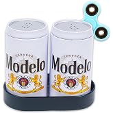 Modelo Salt and Pepper Shakers Set - Kitchen Accessories Bundle Salt and Pepper Shaker Collector Set Plus More | Modelo Collectibles for Men, Women