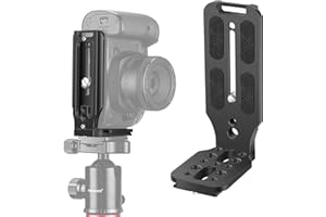 NEEWER L Shape Bracket Vertical QR Plate Universal DSLR Camera L Bracket with 1/4” Screw Arca Base Compatible with DJI Ronin 