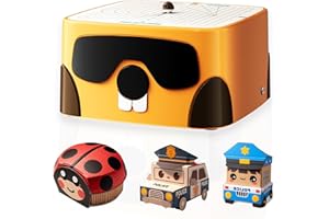 ACMER Cardboard Tools for Kids, DIY Paper Cutting Construction Tool Kit, Safe Educational Craft Gift for Children Boys and Girls