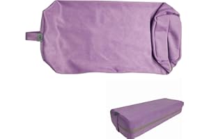 NGT NEW GUIDE STEPS NGT Yoga Bolster Pillow Cover Comfortable Meditation Pillow Replace Case, Fit for Size About 26 inch Length 10 inch Width 6 inch Height Bolster Pillow with Handle (Soft Purple)