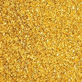 Gold Sugar Sprinkles for Cake Decorating, Gold Sanding Crystal Sugar for Baking 130g/4.59oz, Cupcake, Cookie and Donuts Toppings, Wedding, Birthday Party Supplies