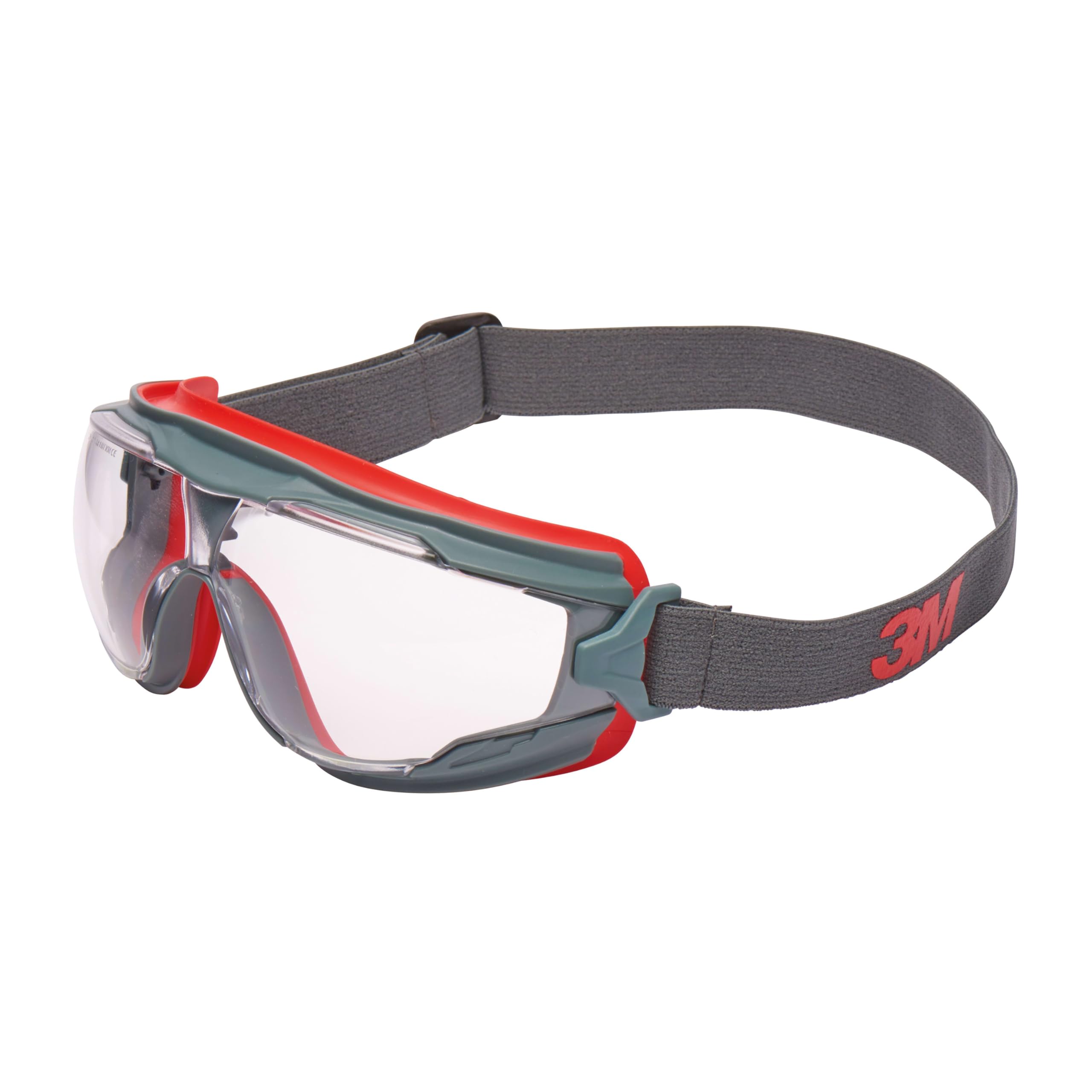 3M Goggle Gear Safety Goggles, Scotchgard Anti-Fog, GG501SGAF-EU, Red/Black