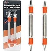 2-Piece Dual Head Nail Setter Kit, Hammerless Nail Set Trim Pak for Wood | Nail Setter Features 1/32-in, 1/16-in, 3/32-in , 1/8-in