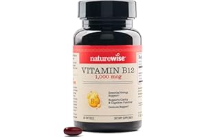 NatureWise Vitamin B12 1000 mcg - Dietary Supplement for Supporting Energy Metabolism, Mental Clarity, Nervous System Health 