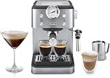 De'Longhi Classic EM450.M Manual Espresso Machine 15 Bar Steam Wand
