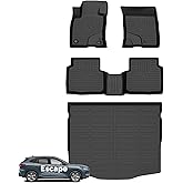 Wayhigh® Floor Mats & Cargo Liner for 2020 2021 2022 2023 2024 2025 Ford Escape (Not Fit Hybrid) Custom Fit All Weather TPE Car Mats Waterproof Heavy Duty Rubber Floor Liners for Escape Accessories