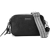 EChoSYDBel Genuine Leather Crossbody Bag Square Camera Messenger bag Women Purse Phone Handbag with Two Shoulder Straps