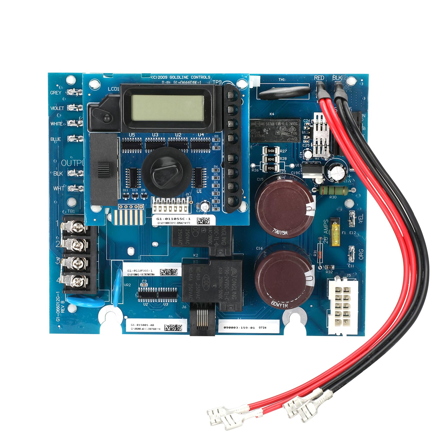 Photo 1 of Znnam GLX-PCB-RITE Main Circuit Board & GLX-PCB-DSP Display Board Compatible with Hayward Goldline Aqua Rite Salt Chlorine Generators, GLX-PCB-RITE Circuit Board Compatible with Hayward Circuit Board