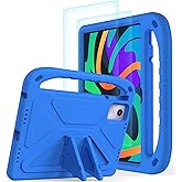 L00KLY Kids for Lenovo Tab M11 2024 Case with Screen Protector Built-in Kickstand and Handle, Lightweight Shockproof Silicone
