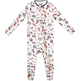 Copper Pearl Zip-Up Footie Baby Pajamas: Ultra-Soft Boys Pajamas and Girls Pajamas, Premium Knit Fabric in Stylish Prints, Tag-Free with Two-Way Zipper, Sized Newborn to 24 Months, A Christmas Story