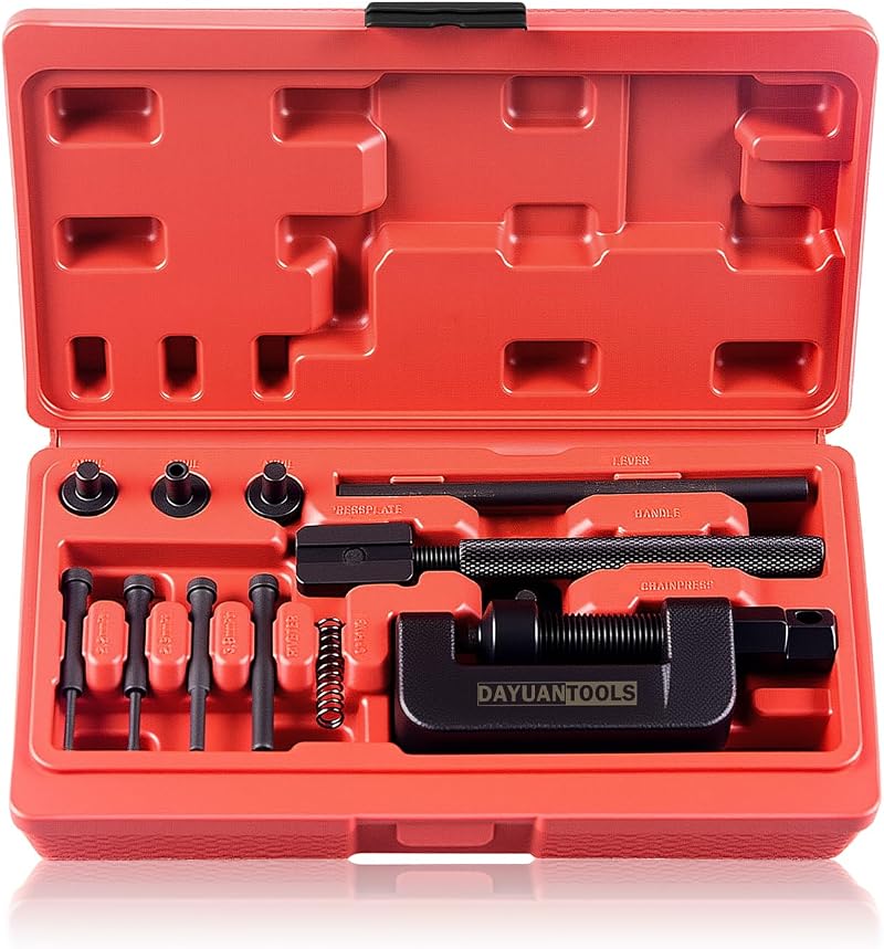 DAYUAN 13-Piece Motorcycle Chain Breaker Set Chain Cutter Riveter Kit