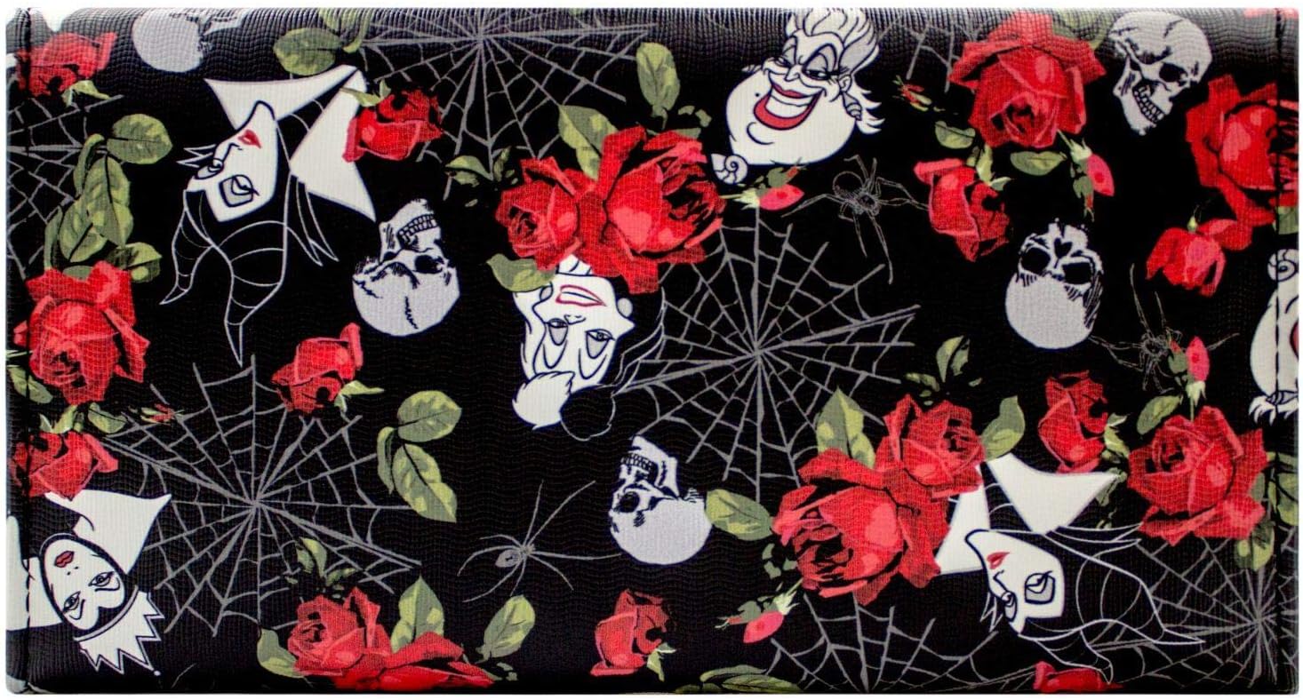 Vile Villains Cruella Ursula and Evil Queen Coin and Card Faux Leather Clutch Purse Black - Image 5