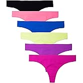 Kalon 6 Pack Women's Nylon Spandex Thong Underwear