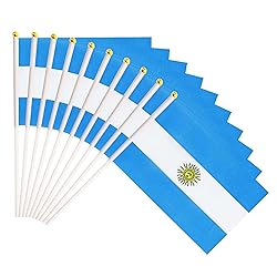 50 Pack Argentina Argentine Flags on Stick