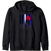 Leather Pride Flag Mens Tee Zip Hoodie