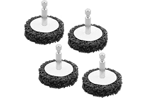 Mixiflor 4 Pcs 2'' Quick Change Easy Strip Discs with 1/4" Hex Shank, Attachments for Strips Paint Wheel for Removing Paint, 