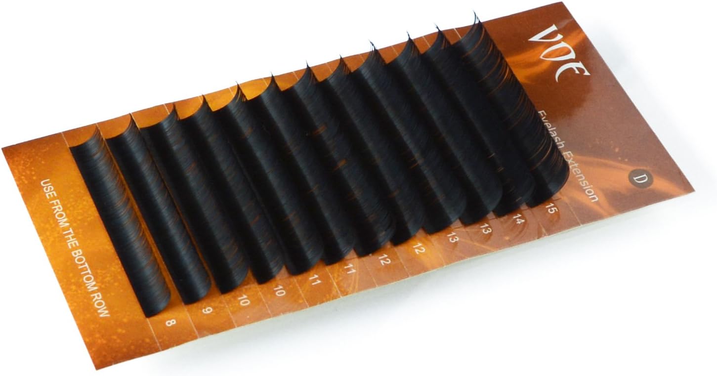 0.25 D curl Silk Individual Eyelashes Extensions (Mix 8-15MM)