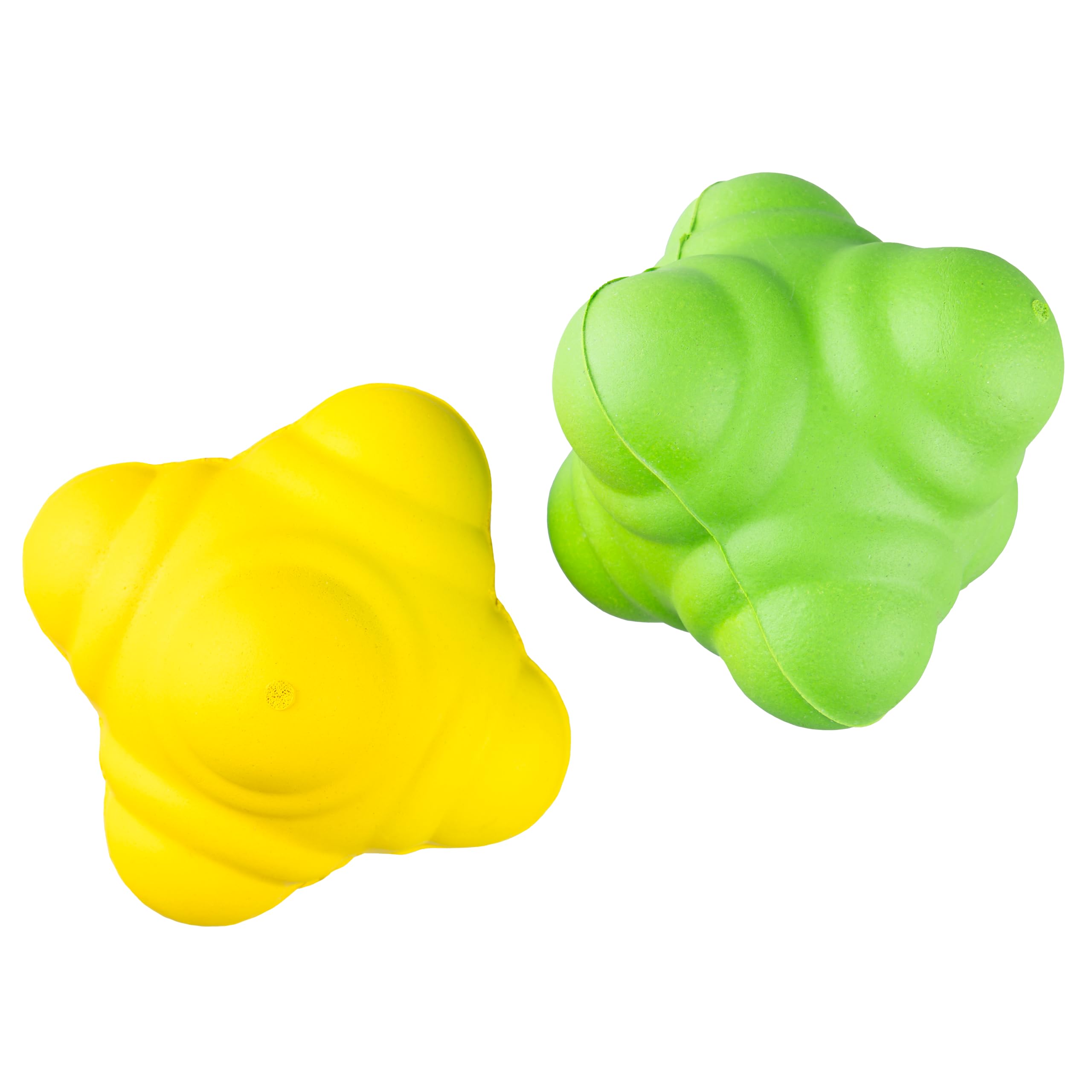 Opttiuuq 2 x Reaction Balls For Agility Speed In Squash Rugby Cricket and Multi Sports - Random Colours - SMALL