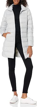 Amazon Essentials Women's Lightweight Water-Resistant Packable Down Coat